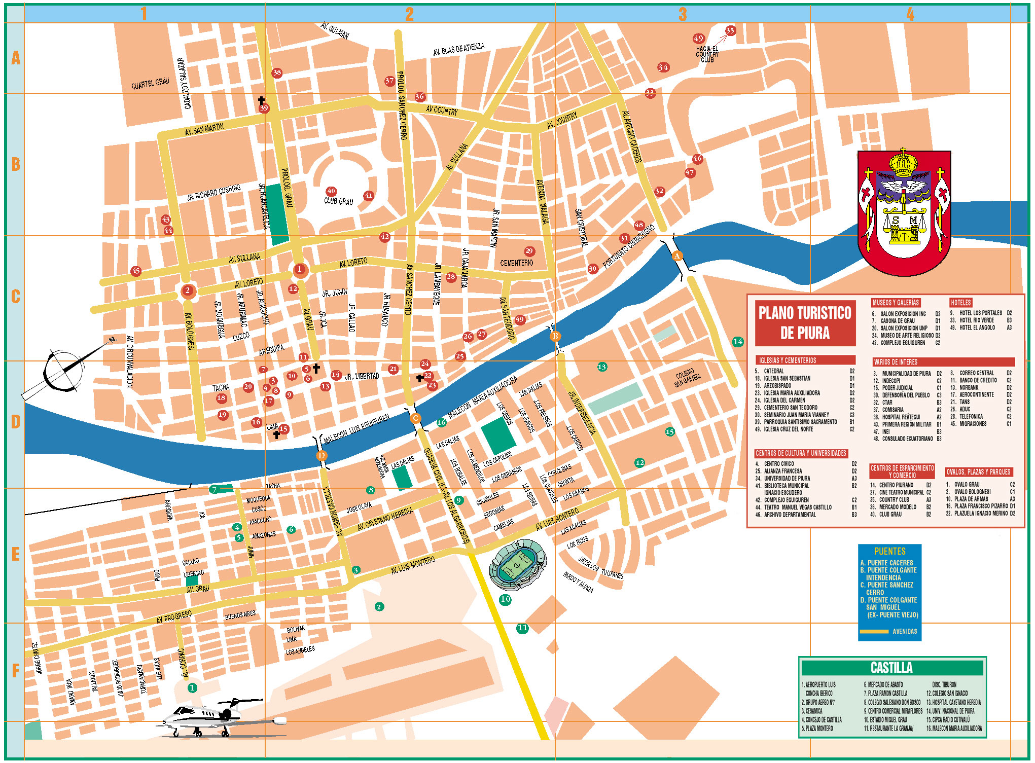 Mapa de calles de Piura